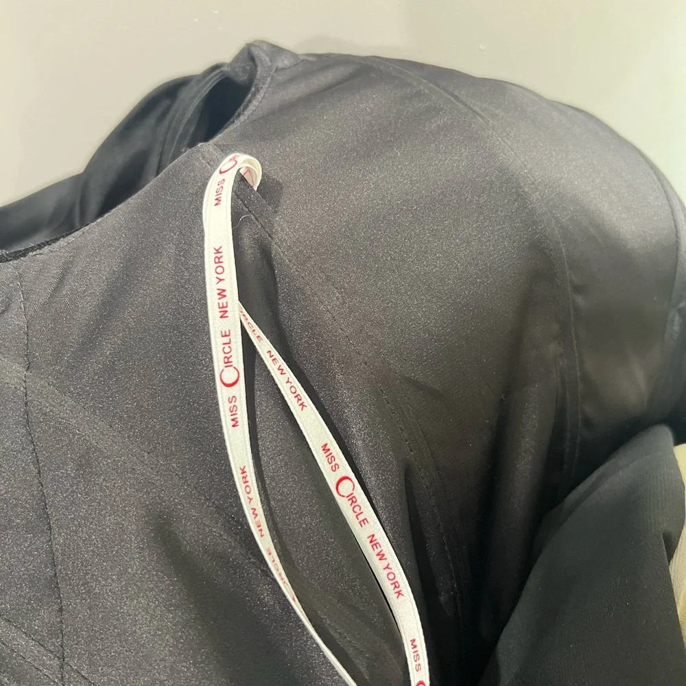 Echo Black Velvet Off-shoulder Pleated Mini Dress - Picture 8 of 10